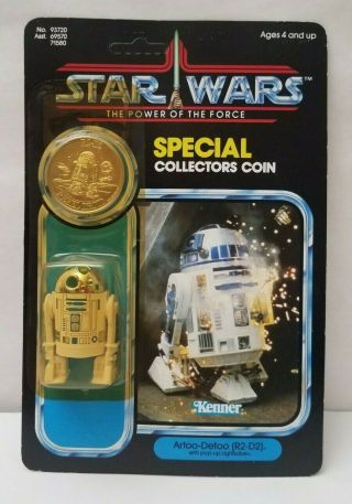 Vintage Star Wars R2 - D2 Pop - Up Lightsaber Moc Kenner 1984 Potf Last 17