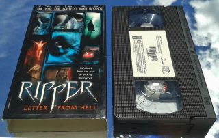 Ripper - Letter From Hell (vhs) Rare Horror W/ A.  J Cook (the Virgin Suicides) Vg