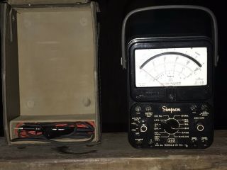 Simpson 260 Analog Multimeter - Repaired Battery Contacts And Calibrated