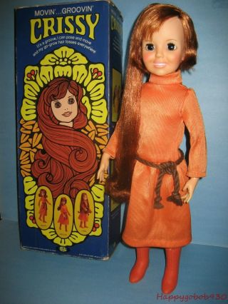 Vintage Ideal 1971 Movin Groovin Crissy Doll In Outfit