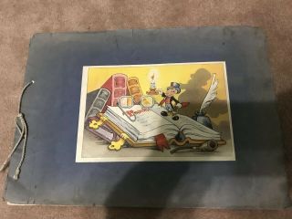 Antique Album Complete 130 Trade Cards Chocolate Beukelaer Walt Disney Pinocchio