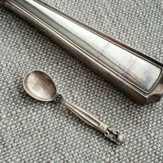 Vintage Georg Jensen Denmark Acorn Sterling Silver Salt Spon