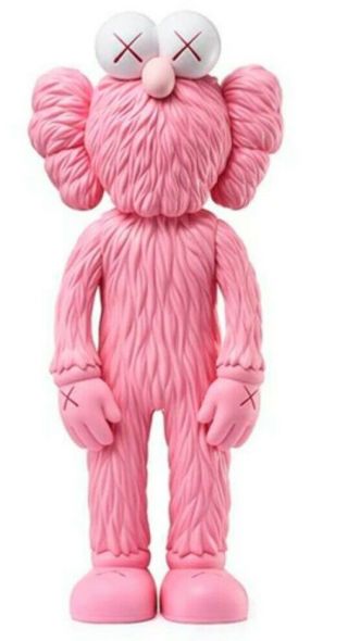 (in Hand) 100 Authentic Kaws Pink Bff Pink Edition Vinyl Figure Open Edition