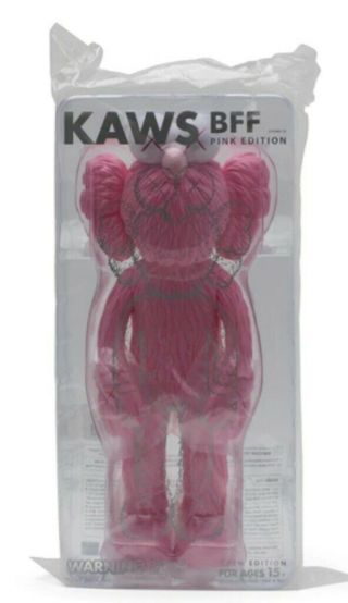 (IN HAND) 100 Authentic Kaws Pink BFF Pink Edition Vinyl Figure Open Edition 2