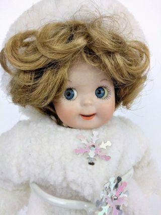 Vintage Bisque Jointed Baby Doll Ice Skater 12 