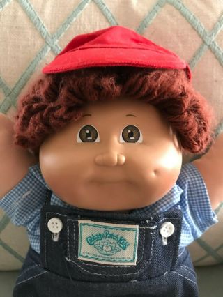 Vintage Auburn Hair Boy Cabbage Patch Kids Doll 1978 To 1982 Clothes