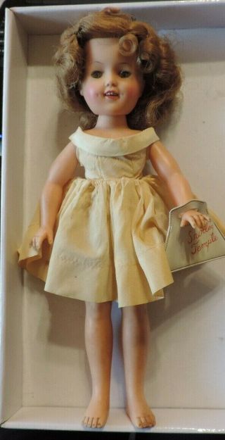 Vintage Shirley Temple Ideal Doll St - 12n With Htf Purse