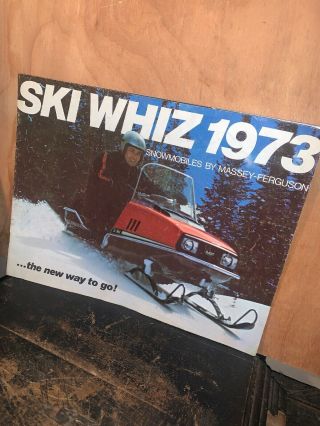 Massey Ferguson Ski Whiz Snowmobile For 1973 Dealers Brochure