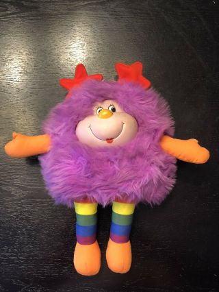 Vintage 1980s Rainbow Brite Plush Sprite Posie Purple