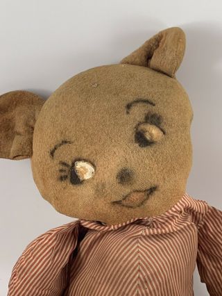 Vintage Well Loved Stuffed Teddy Bear Floppy Bear 2