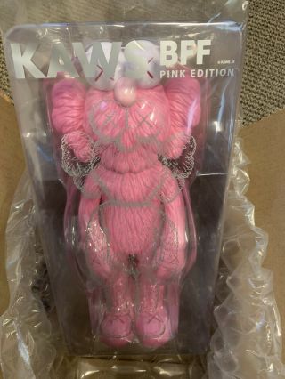 Kaws BFF Pink Edition Vinyl Figure Open Edition IN HAND READY TO SHIP 2