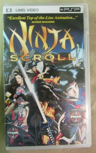 Ninja Scroll Rare Umd Video W/ Case