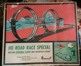" Rare " Penneys Ho Road Race Special Double Loop Marx Toys