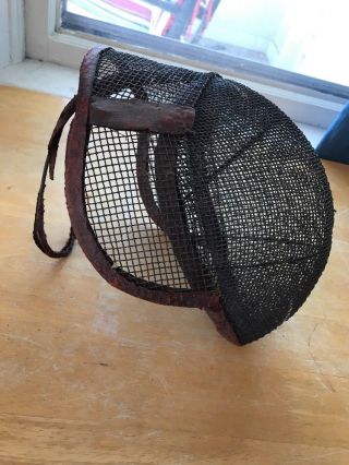 Very Cool Vintage Wire Mesh Fencing Mask Antique Bee Keeper Mask Rare Design