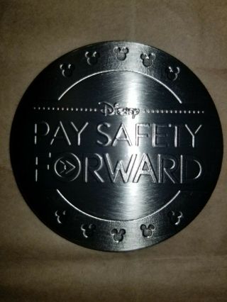 Rare,  Disney Cast Member Exclusive Safety Security Award Challenge Coin Not Pin