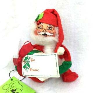 Annalee Santa Doll Gift Christmas Copyright 1980 Mobilitee 1981 - 1986 Meredith Nh