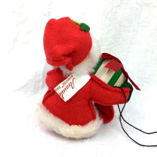 Annalee Santa Doll Gift Christmas copyright 1980 Mobilitee 1981 - 1986 Meredith NH 3