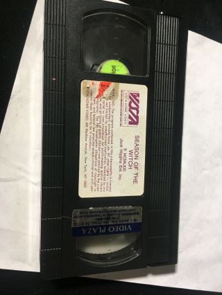 VHS SEASON OF THE WITCH vista house video - 1986 Romero rare 3