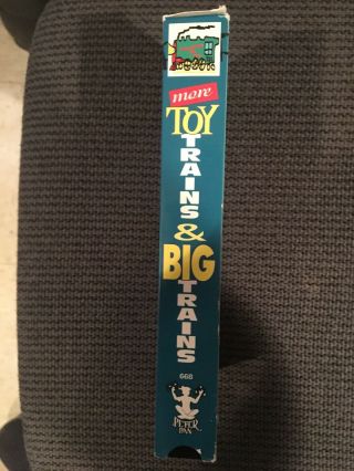 I Love Toy Trains And More Big Trains VHS 1994 TM Books & Video Rare Cover 3