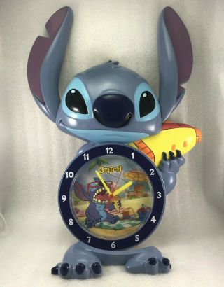 Pm Rare Disney Lilo And Stitch Wall Clock