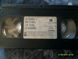 Return Of The Zombies.  Zombie 3.  It ' s Zombie Feeding Time VHS RARE Stan Cooper 3
