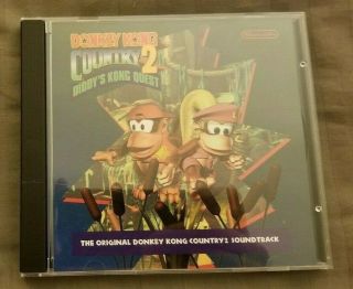 Ultra Rare Donkey Kong Country 2 Soundtrack Diddys Kong Quest Cd