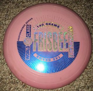 Rare Vintage 1980 Wham - O World Class Freestyle Frisbee Disc 140g Red All Sport