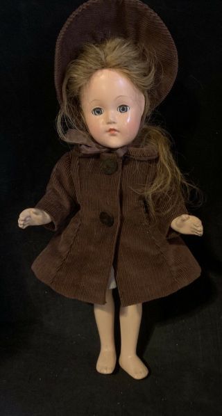 Effanbee Little Lady Anne Shirley 15” Compostion Girl Doll Vintage 1940’s 3