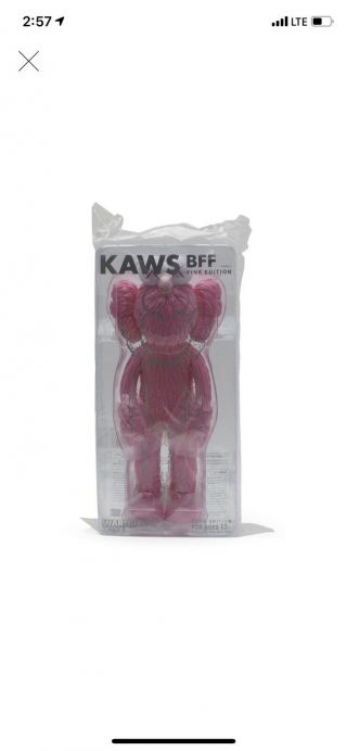 Kaws Bff Plush Pink 2019 Limited Edition Of 3000 “pre Order”