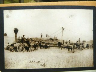 Antique Steam Engine Farm Tractor Rppc Photo Postcard C.  S.  Swifts Outfit Califo