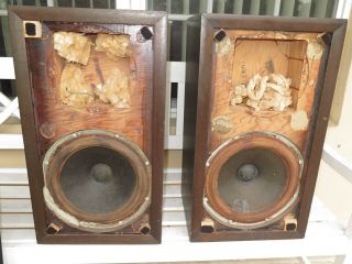 Acoustic Research Ar1 Speakers Vintage Cabinets And Woofers Rare