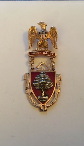 Rare Antique Sons Of Liberty Improved Order Of Red Men Gold Filled 2 3/8” Medal