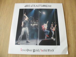 Dire Straits Live 10 " Single Love Over Gold Rare