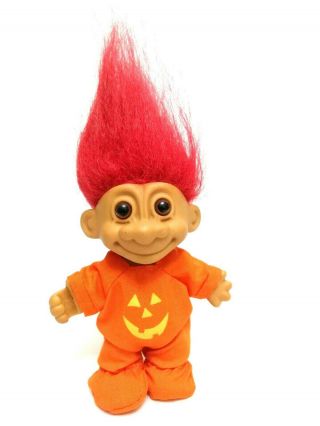 Toy Doll Troll Ross Rare Red Hair Pumpkin He Has Nothing In His Hand