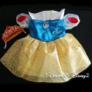 Retired Build - A - Bear Disney Snow White Princess Costume & Crown Teddy Clothes