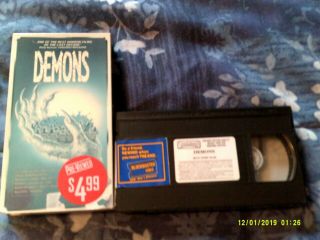 Demons 1 & 2 Set VHS Video RARE Horror / Slasher Dario Argento 2