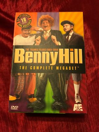 Benny Hill Dvd Set,  The Thames Years,  The Complete Mega Set 18 Disc Set Oop Rare