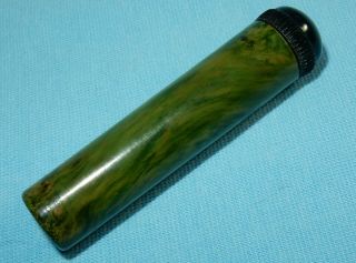 Antique Quill Nib Box Case Holder Green Bakelite Pen Brand Pp16880