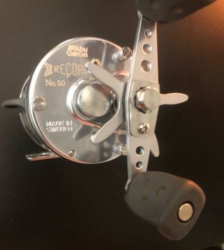 Abu Garcia Record No.  50 [rare] Made In Sweden Awesome Reel