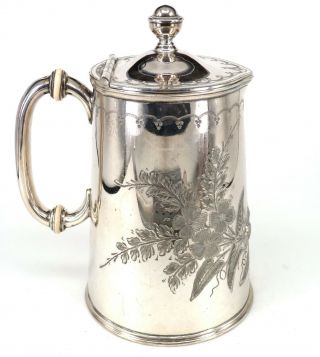 Victorian Silver Art Nouveau Style Milk Jug By Benetfink & Co.  C1860