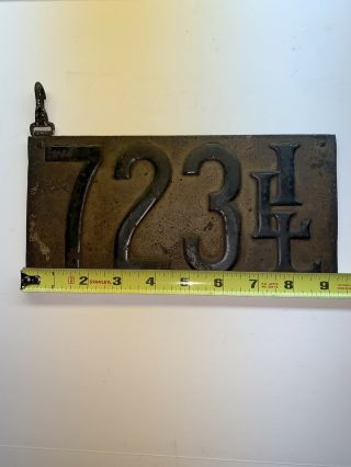 Illinois Pre - State License Plate Extremely Rare Early 1900’s 2