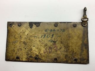 Illinois Pre - State License Plate Extremely Rare Early 1900’s 3