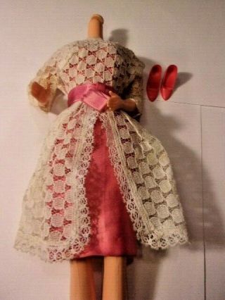 Vintage Mattel Barbie Doll Clothes 1658 Garden Wedding Outfit 1960s