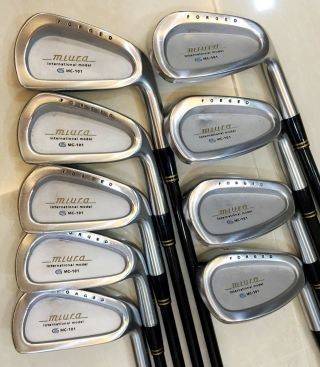 Rare Miura Mc - 101 Golf Set 3 - P.  A With Rare Miura Shaft (r - Flex)
