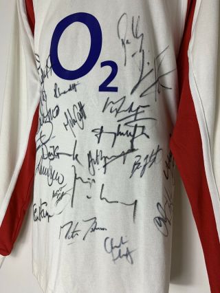 RARE England 2003 Rugby World Cup Squad Signed Shirt,  AUTOGRAPH WILKINSON 2