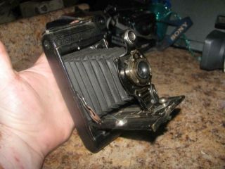 Antique Kodak No.  2 Folding Autographic Brownie Camera With Ball Bearing Shutter