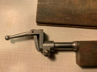 Gage with Wooden Box ANTIQUE OLD TOOL Starrett ?? 2