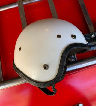Vintage Racing Helmet,  Size Medium W/visor; Motorcycle,  Race Car,  Auto - Cross