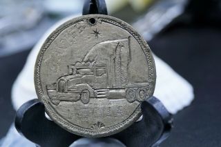 Mexico 1 Peso Silver Coin Love Token Javier Y Leticia Kenworth Truck Rare 1960