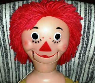 Vintage 29 " Raggedy Andy Ventriloquist Doll